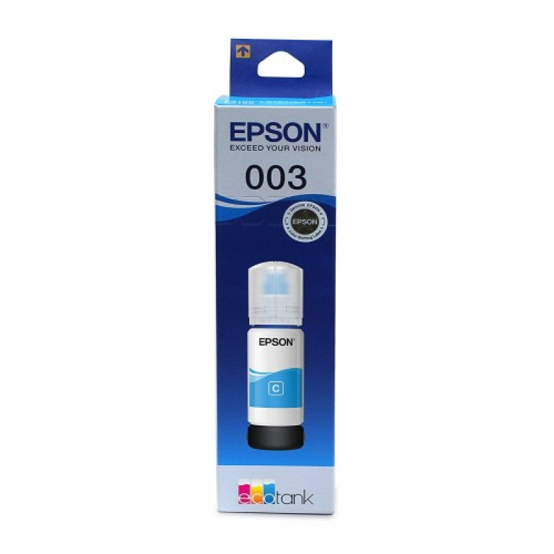 Epson 003 Cyan Ink Bottle Water resistant